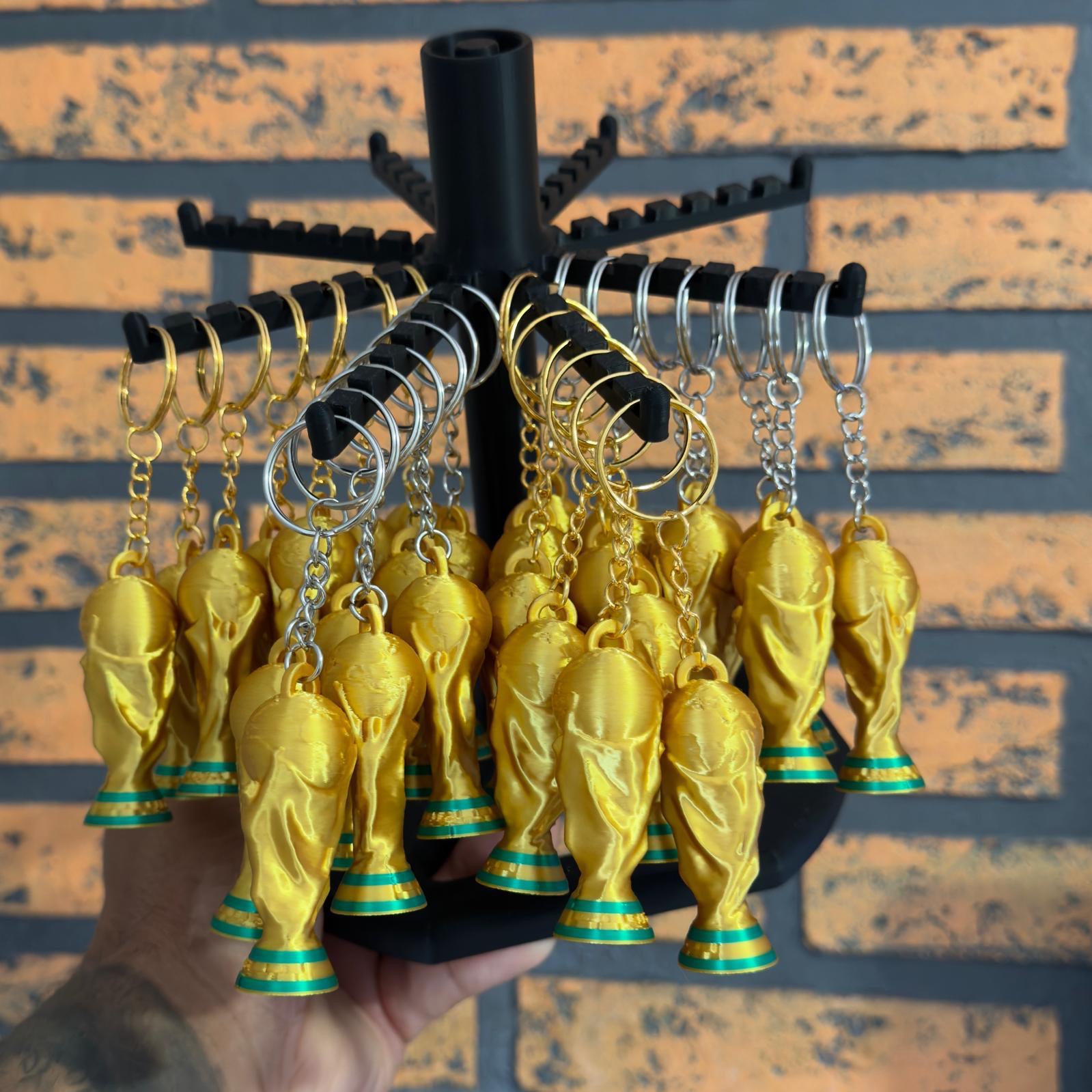 Llaveros personalizados de la Copa del Mundo impresos en 3D — Dual 3D Printing Barcelona