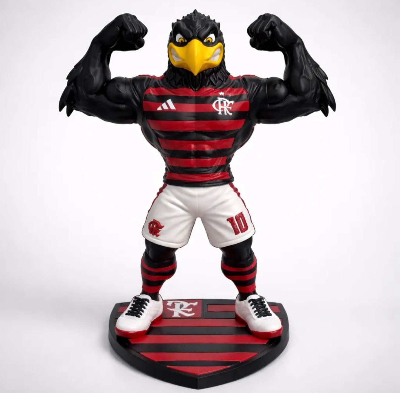 Figura 3D del Urubu, mascota del Flamengo, impresa en 3D en Barcelona